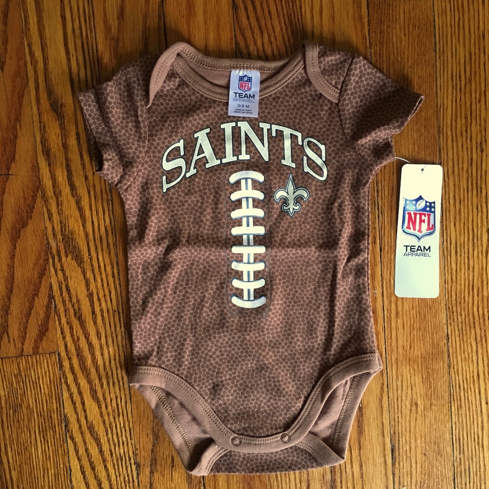 New Orleans Saints NFL Football Onesie NWT